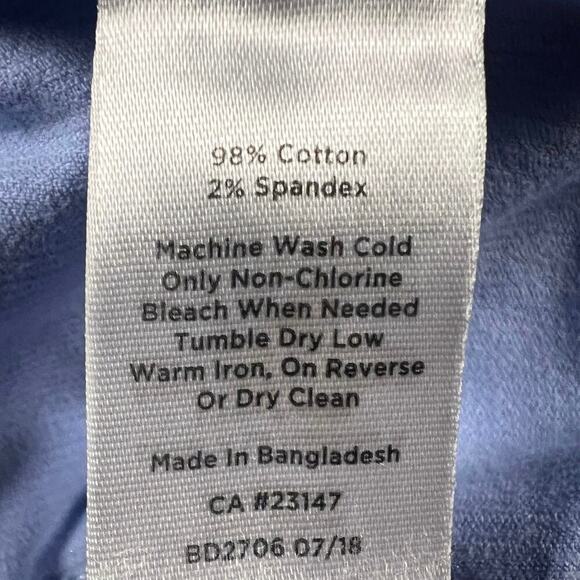 Talbots Sky blue High Rise Straight Leg Corduroy Pants Size 22W - Picture 9 of 10